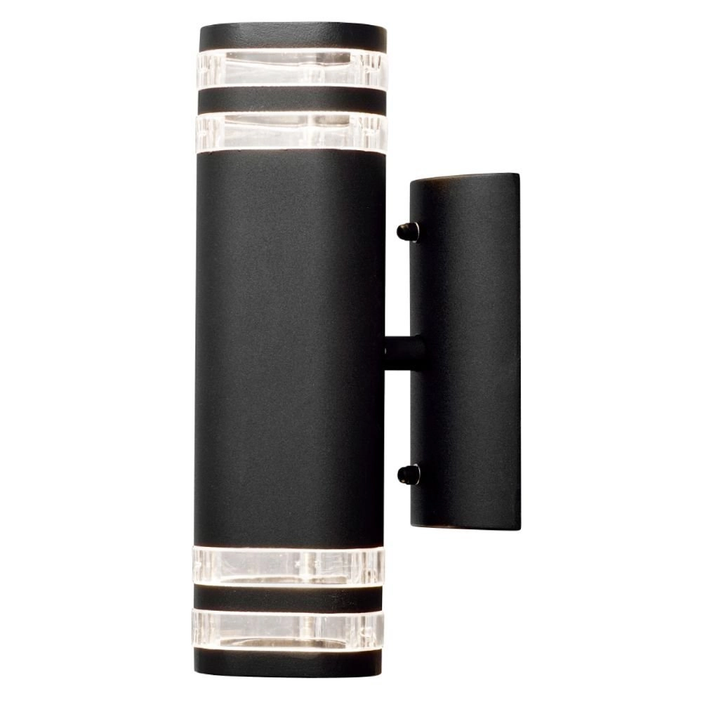 Wandspot Modena Up - Down 2-lichts 28cm mat zwart Wandspot Modena Up - Down 2-lichts 28cm mat zwart