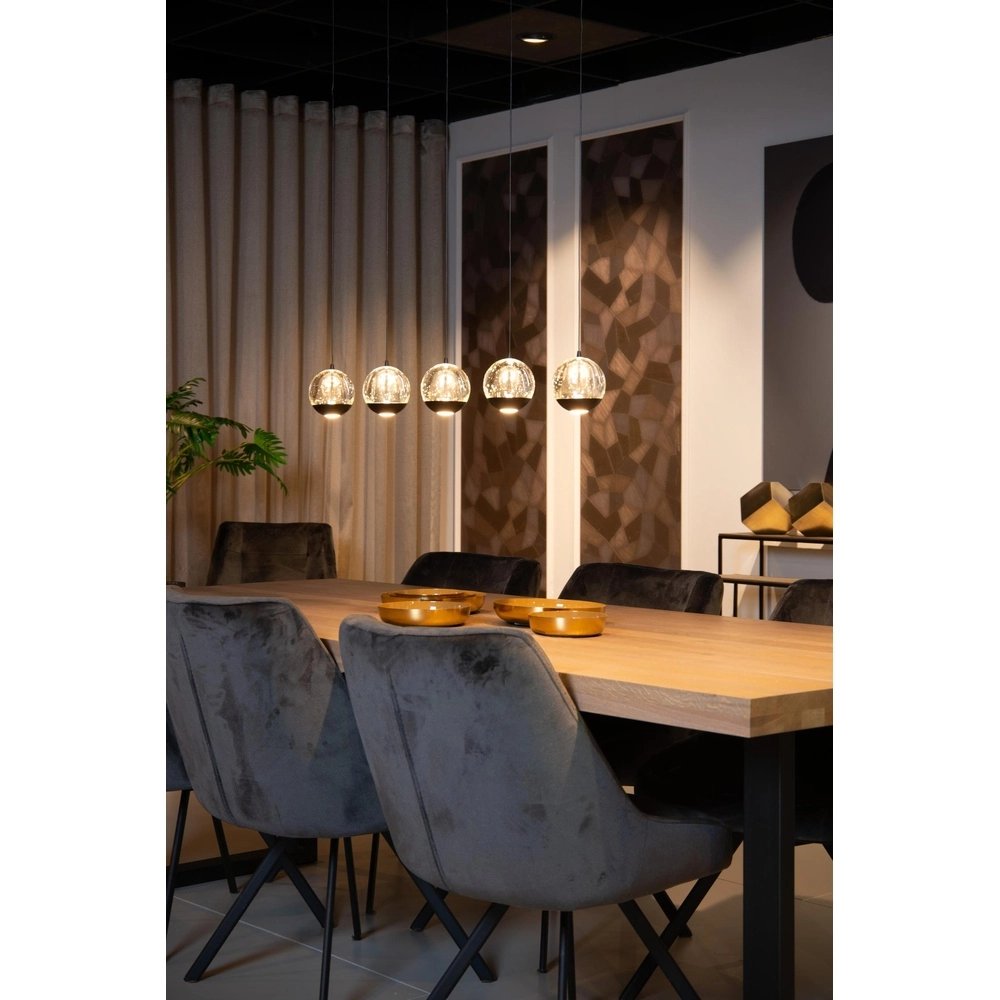 Design hanglamp Sentubal 5-lichts zwart Lucide 5411212134578