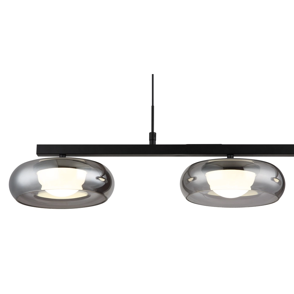 Design hanglamp Carlene 3-lichts zwart Globo 9007371566181