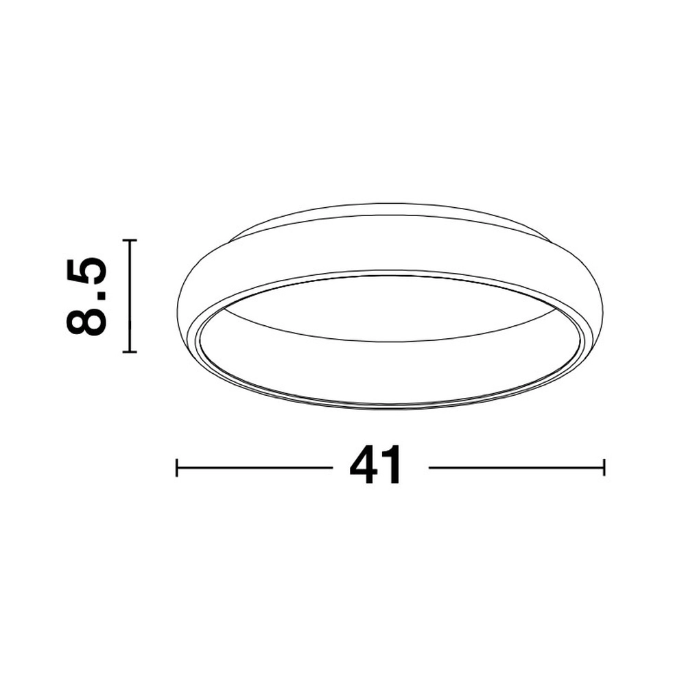 Plafondlamp Albi zwart Ø 41cm Lyora 5212017419514