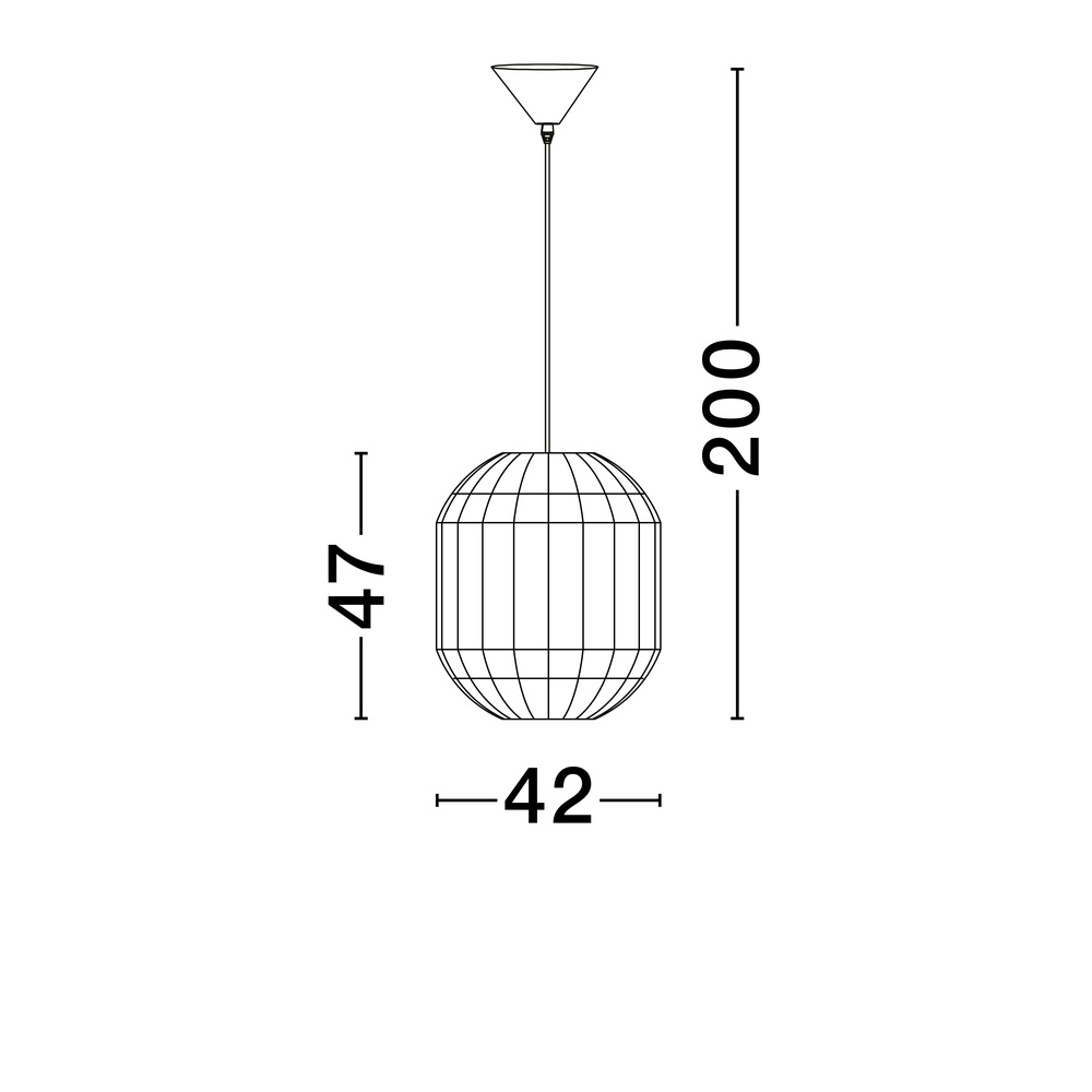Hanglamp Bola scandinavisch Ø 42cm Lyora 5212017452986