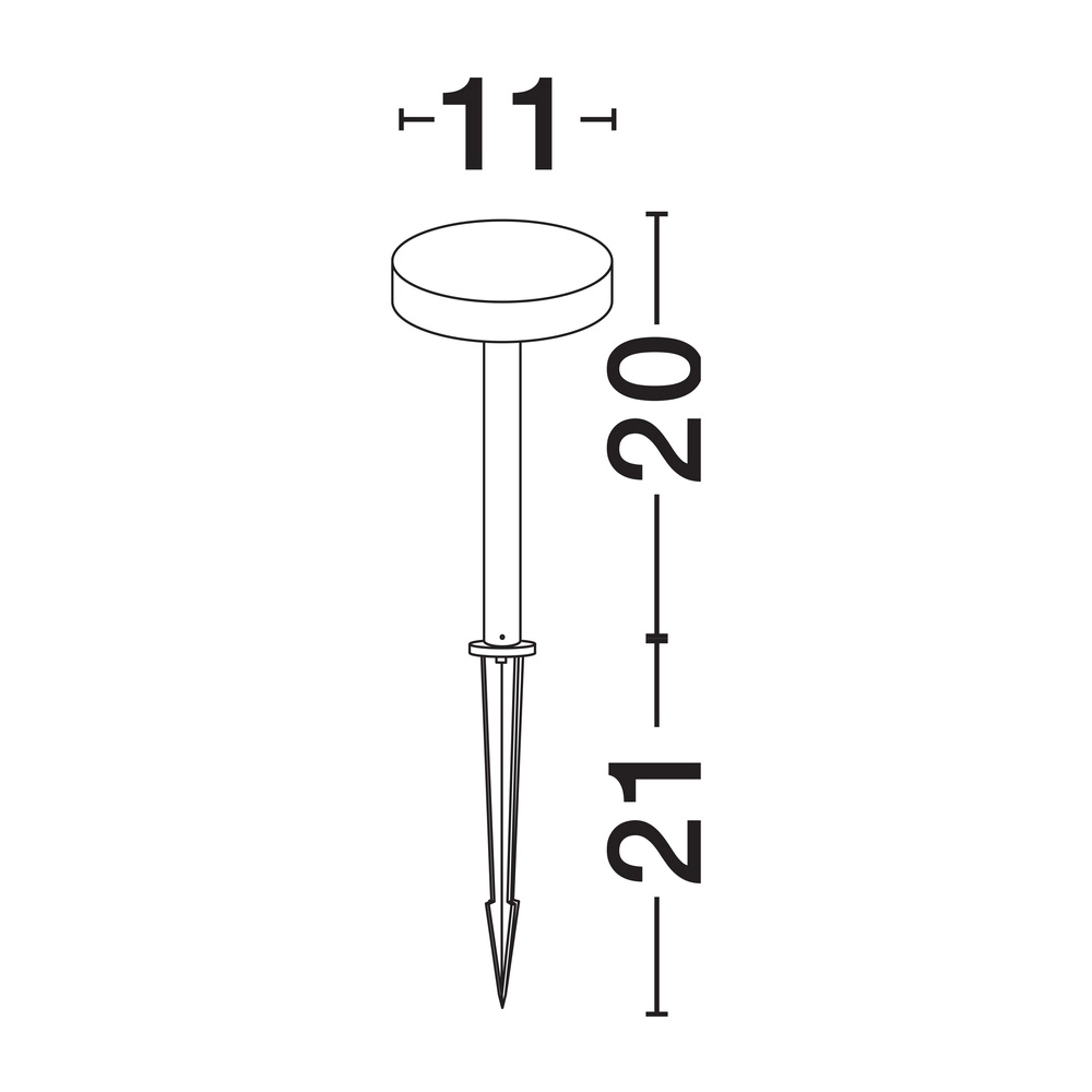 Garden lamp Mood 20cm anthracite with wedge Lyora 5212017470614