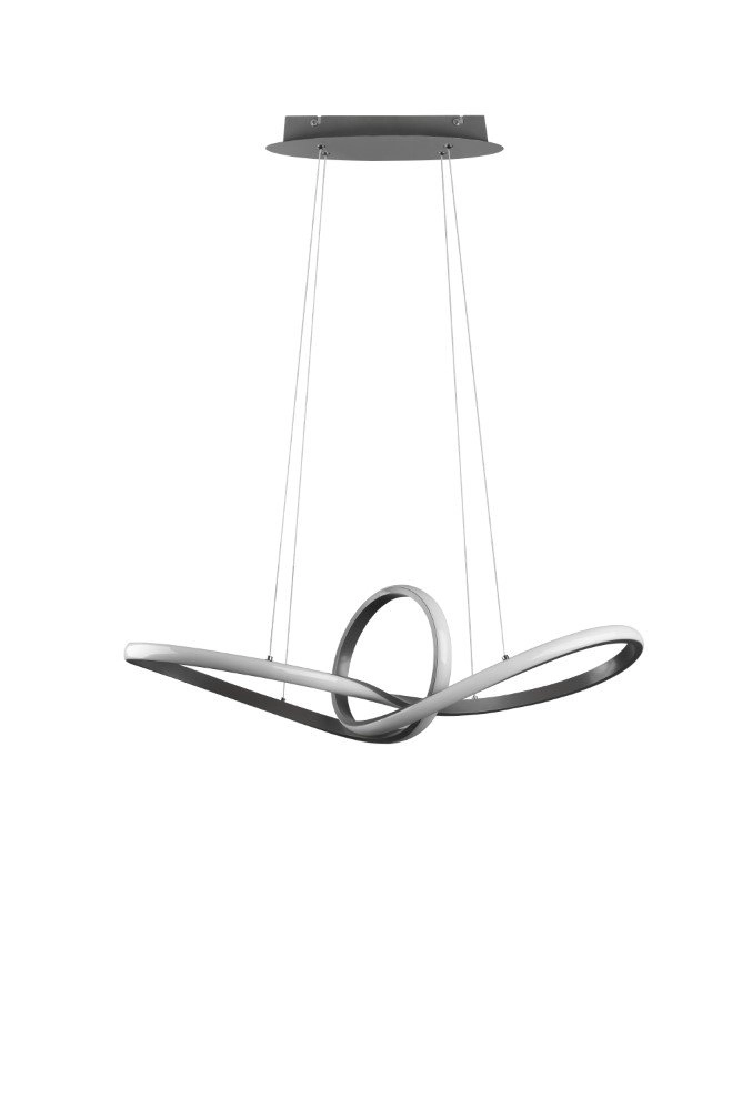 Design hanglamp Sansa grijs Trio 4017807488692