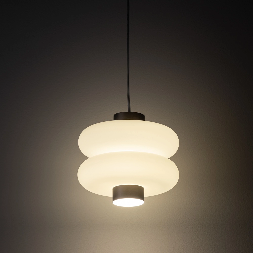 Design hanglamp Lunari Led Ø 16cm grijs Lyora 5903139119818