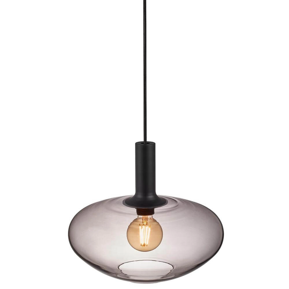 Glazen hanglamp Alton Ø 35cm smoke glas Nordlux 5701581488588