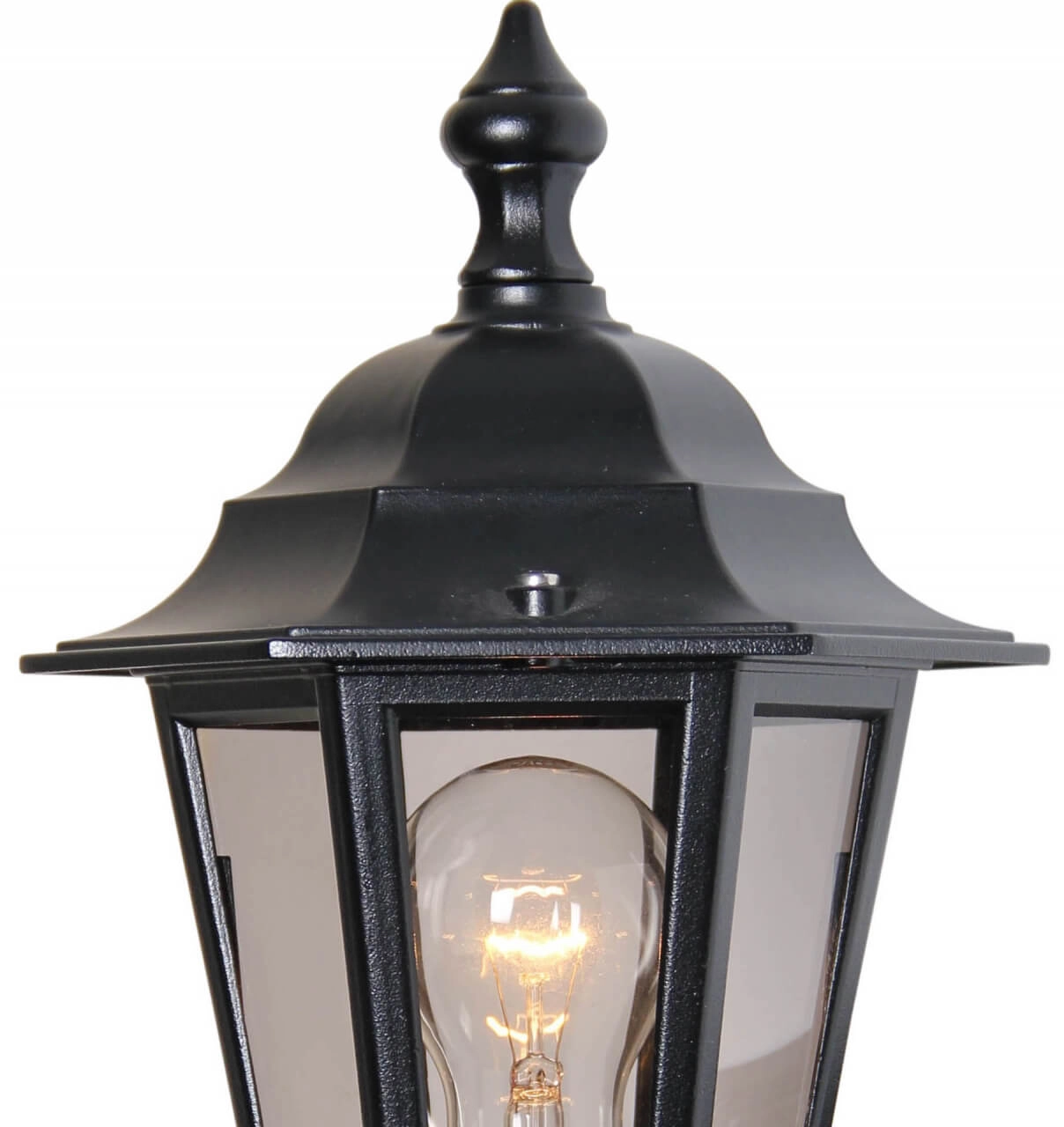 Klassieke muurlamp Berlusi Up zwart Franssen 8033239016636