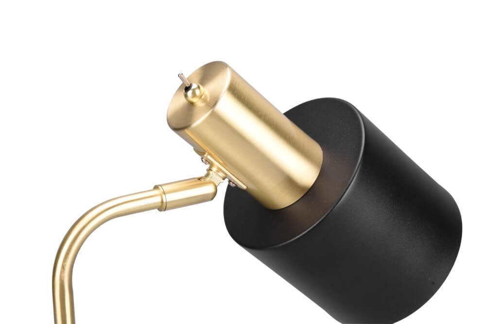 Design leeslamp Adam Zwart met goud Trio 4017807539233