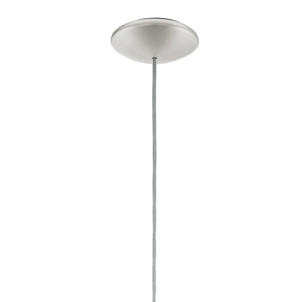 Moderne hanglamp Sabinar 40cm RVS met houtbruin Eglo 9008606300013