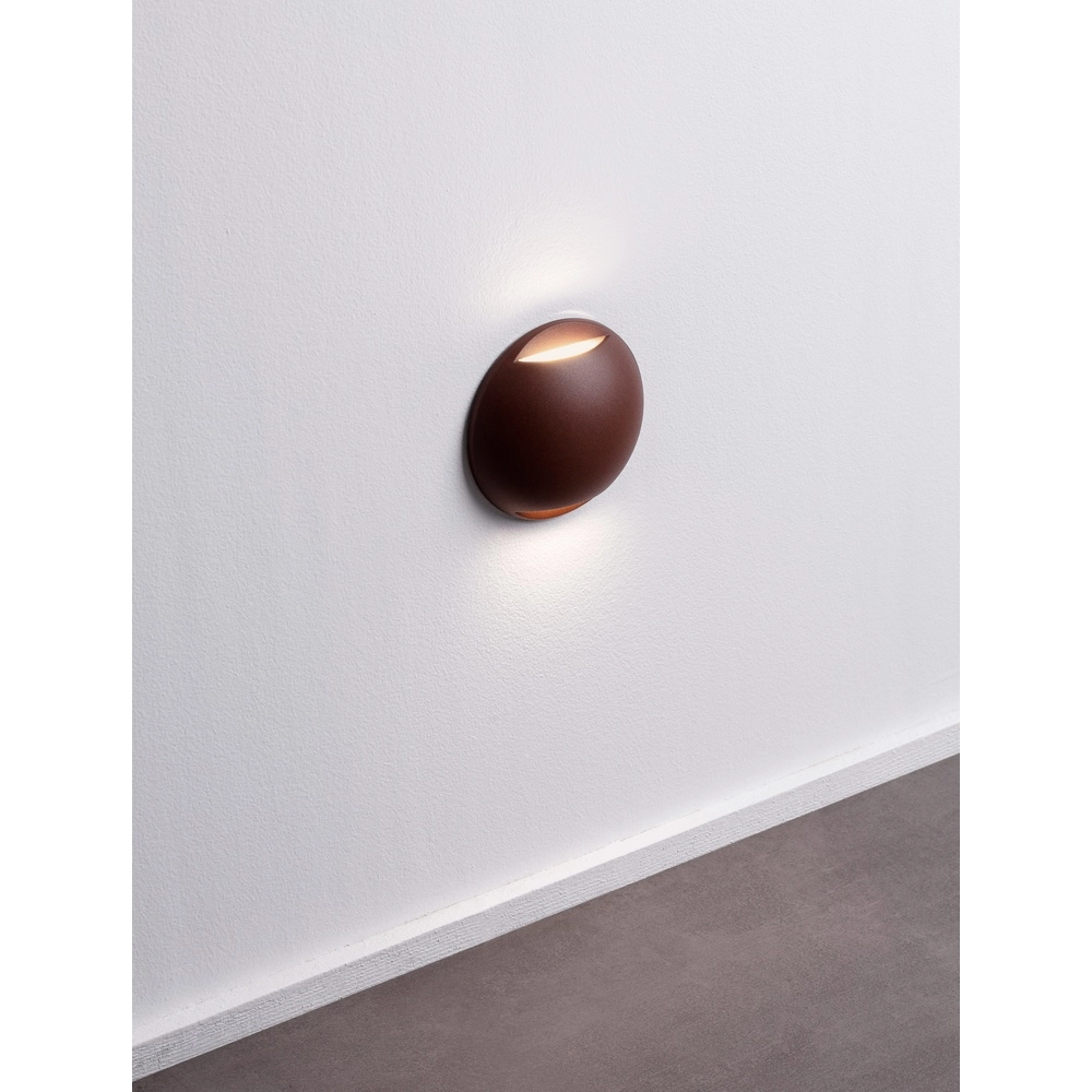 Wandlamp Passo dubbel roestbruin Lyora 5212017478672