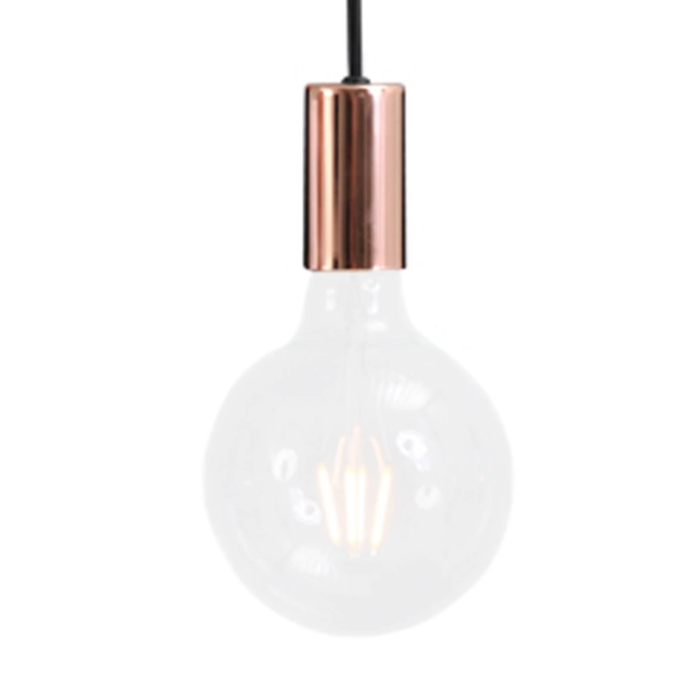 Roodkoperen pendellamp Concepto 3-lichts roodkoper met zwart Masterlight 8718121142425