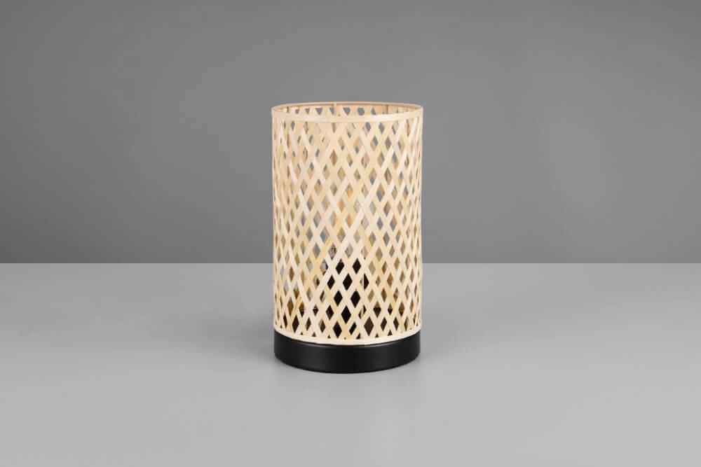 Crème tafellamp Laurent met zwart Ø 14cm Trio 4017807637595