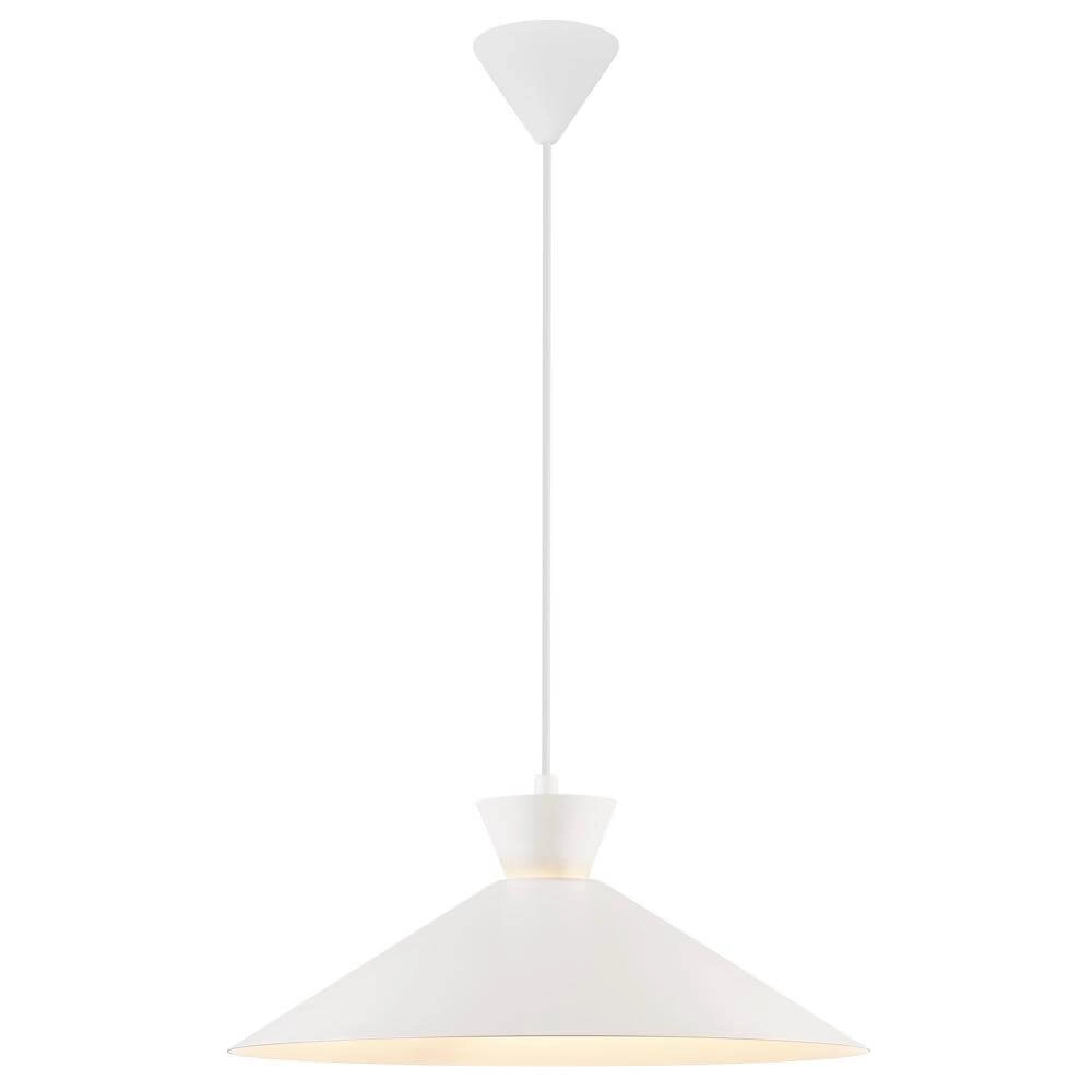 Strakke hanglamp Dial wit Ø 45cm