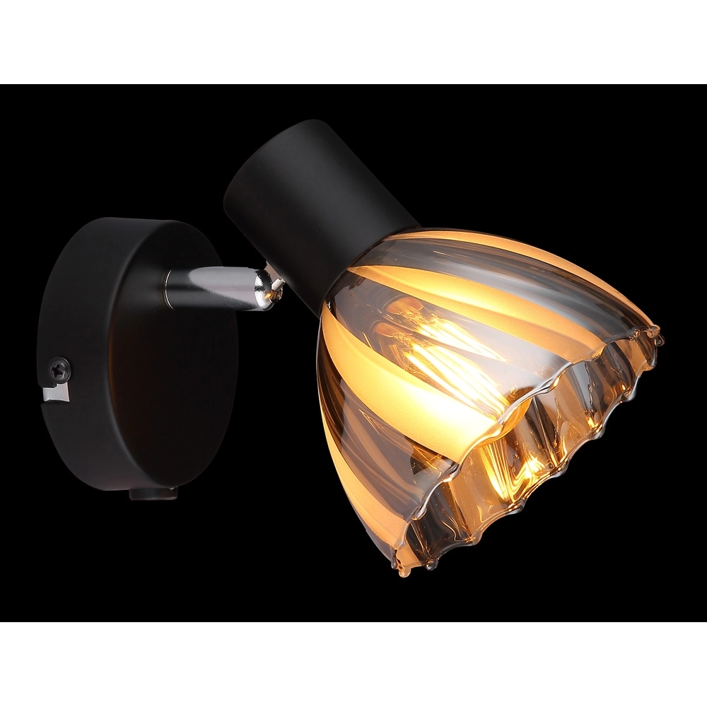 Wandlamp Zachery zwart Globo 9007371528493