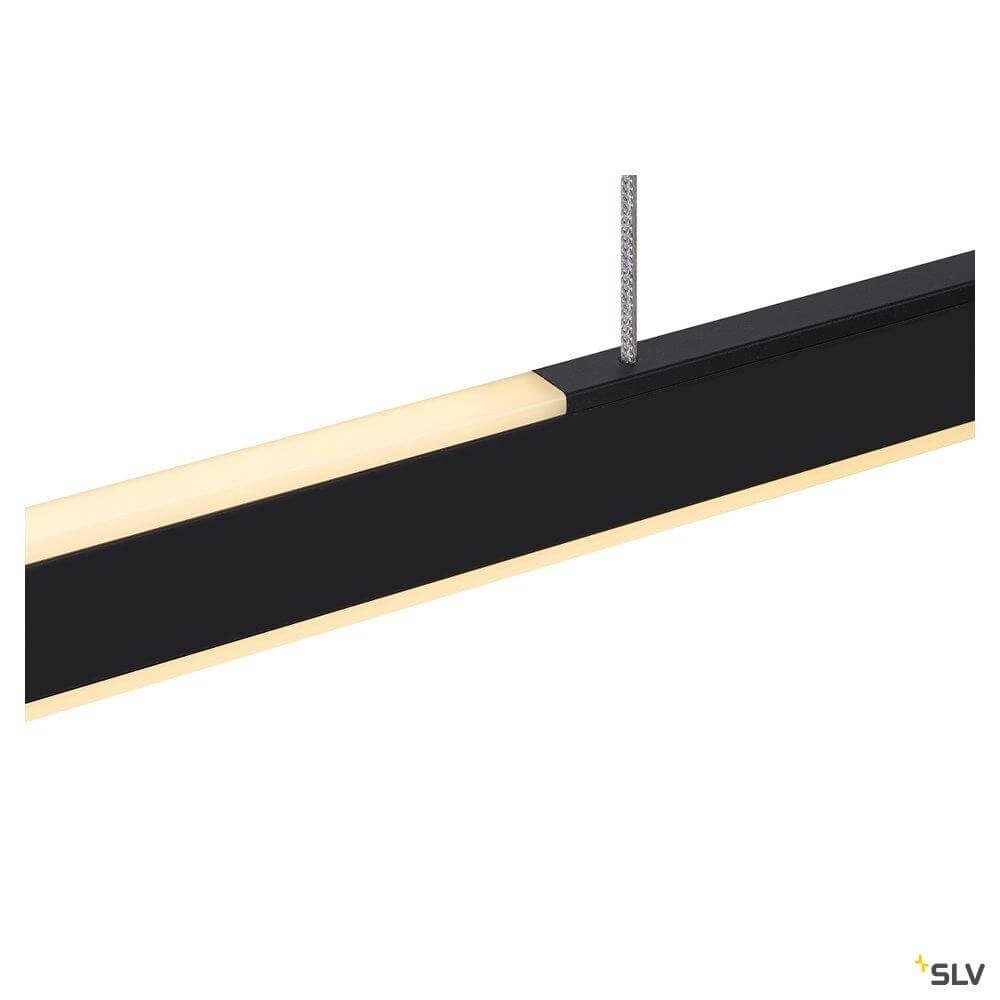 Zwarte hanglamp One Linear 2x10w - 104cm SLV 4024163262682