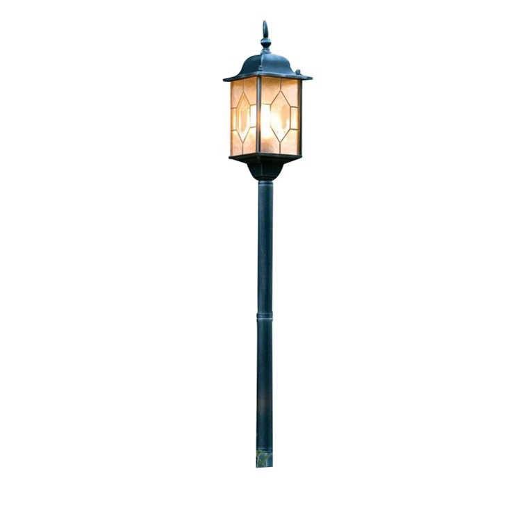 Tuinlamp Milano 115cm zwart zilver gevlamd KonstSmide 7318302457594