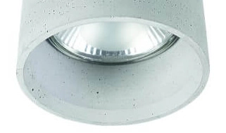 Ronde opbouwspot Shy van beton Lyora 5903139939393