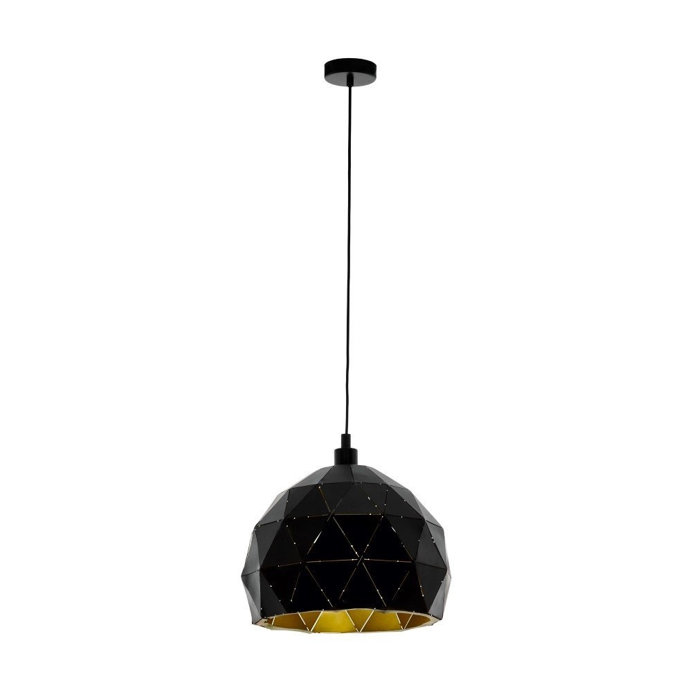 Hanglamp Roccaforte 30cm zwart met goud Eglo 9002759978457