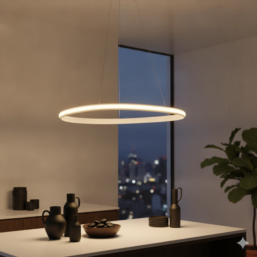 Design hanglamp Aries zwart Ø 74cm