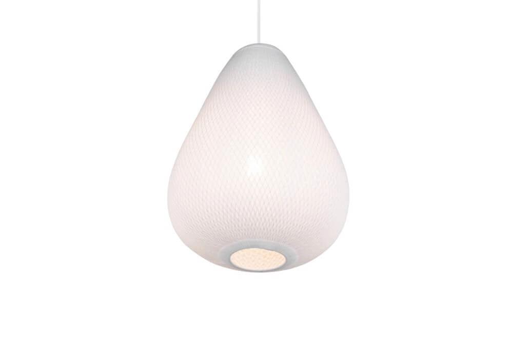 Witte design hanglamp Janine Ø 48cm Trio 4017807637663