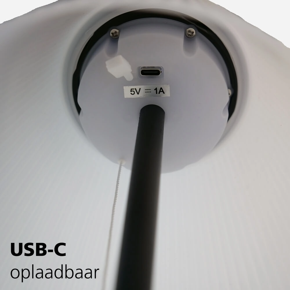 Terraslamp Scordiano zwart met wit solar Eglo 9008606355136