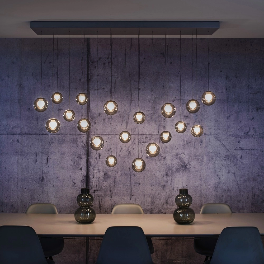 19-lichts hanglamp Pure Popup mystic grey Paul Neuhaus 4012248396698