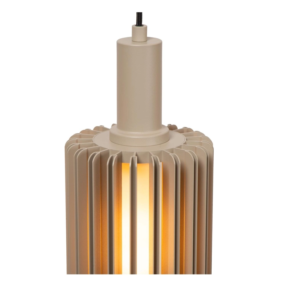 5-lichts hanglamp Lambres recht taupe Lucide 5411212452979