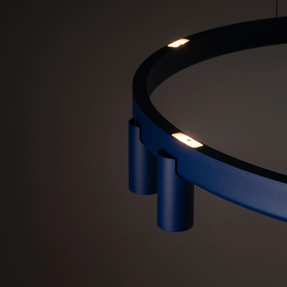 Design hanglamp Fourty marine blauw Ø 80cm Lyora 5903139122832