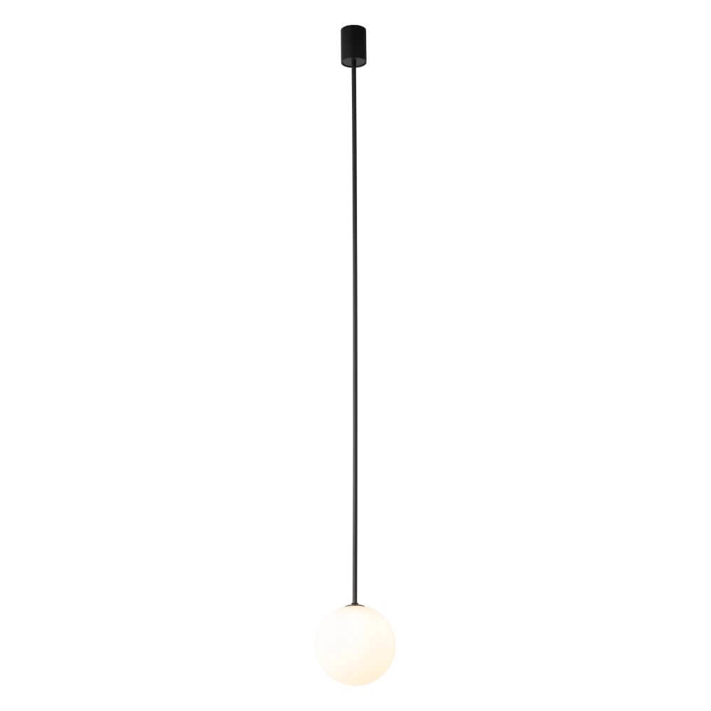 Glazen plafondlamp Kier L zwart - 140cm Lyora 5903139103107