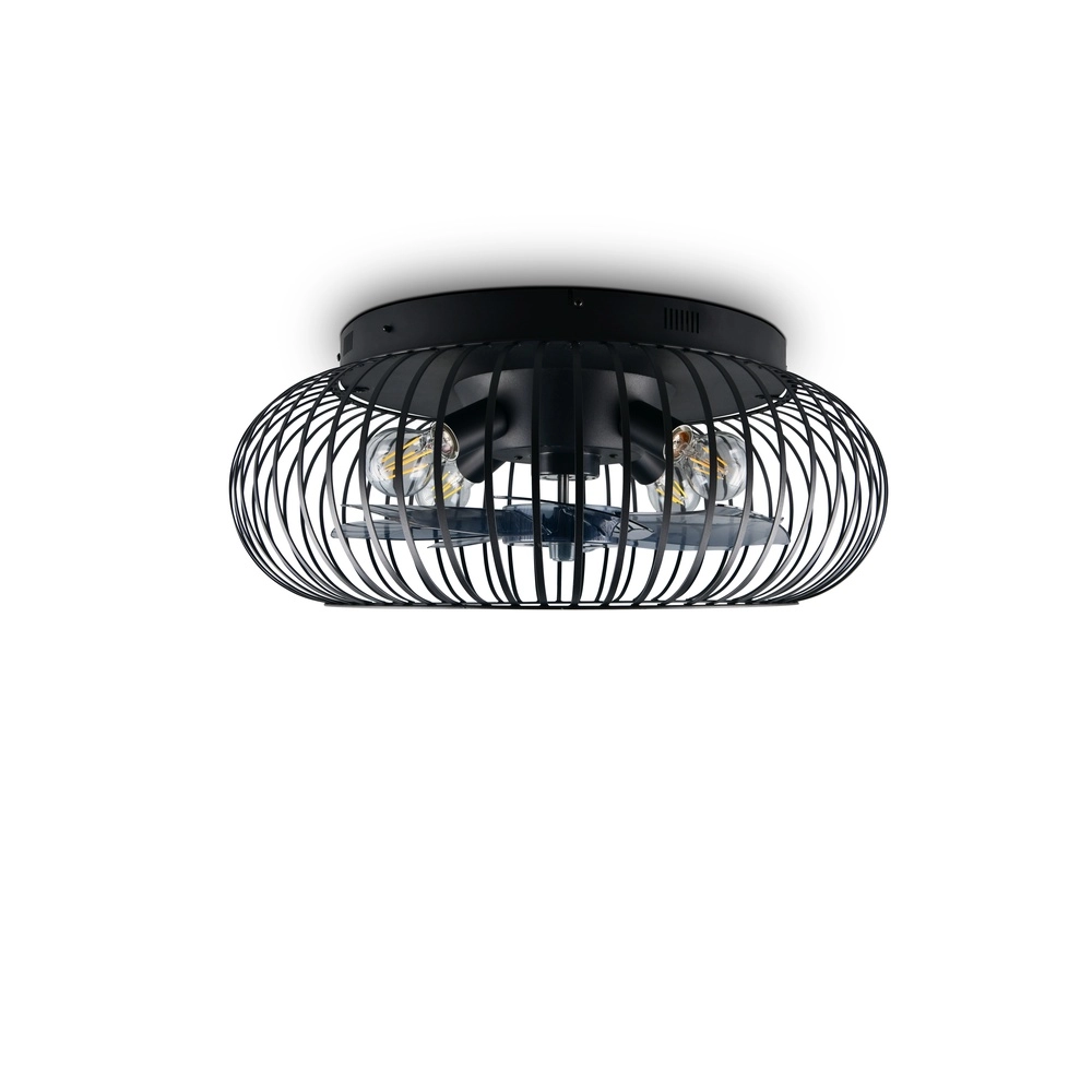 Zwarte ventilator Johanna Ø 61cm Trio 4017807688115