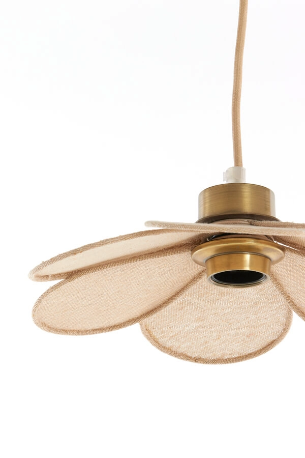 Hanglamp Fyano bloem crème Ø 30,5cm Light & Living 8717807706678