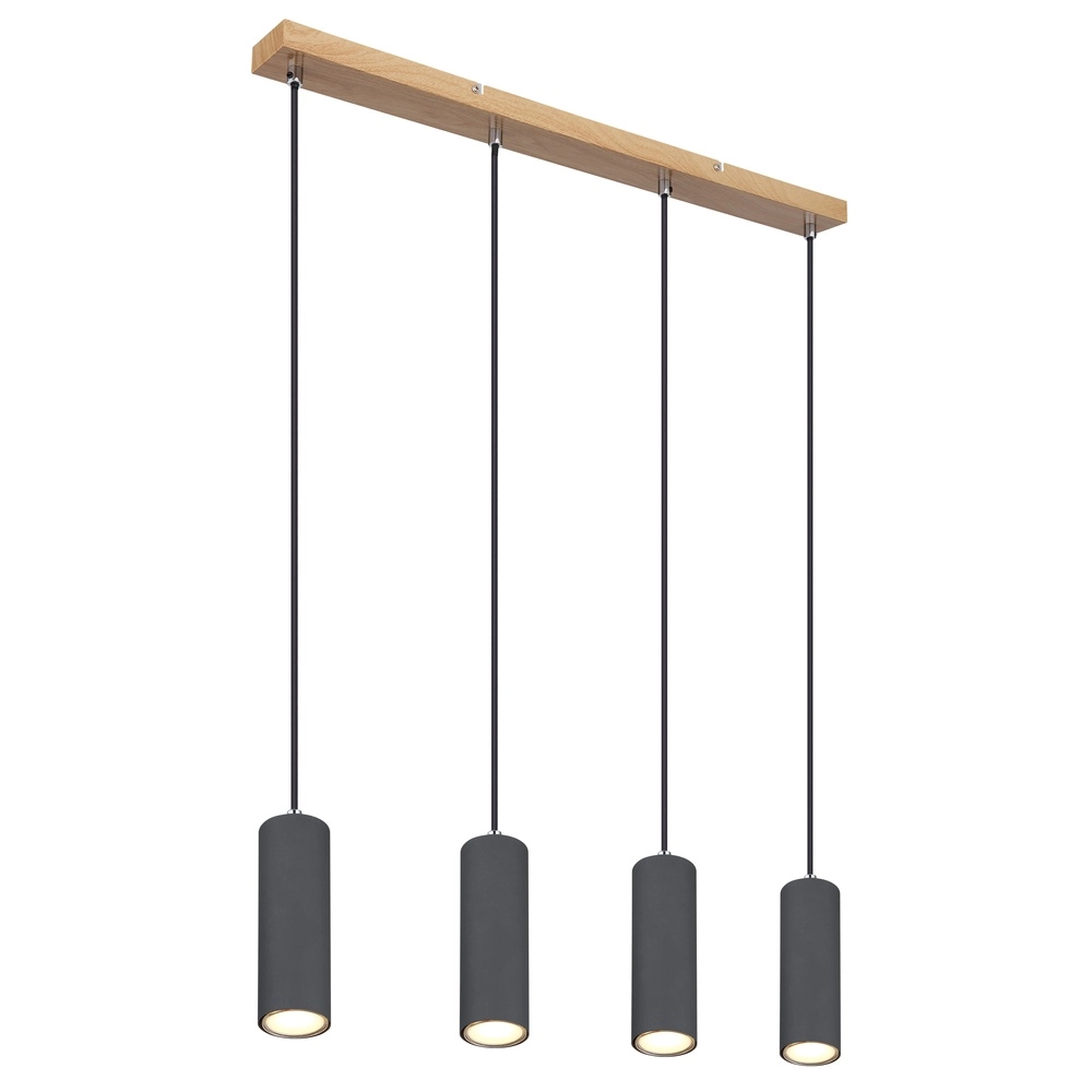 Hanglamp Robby 4-lichts hout