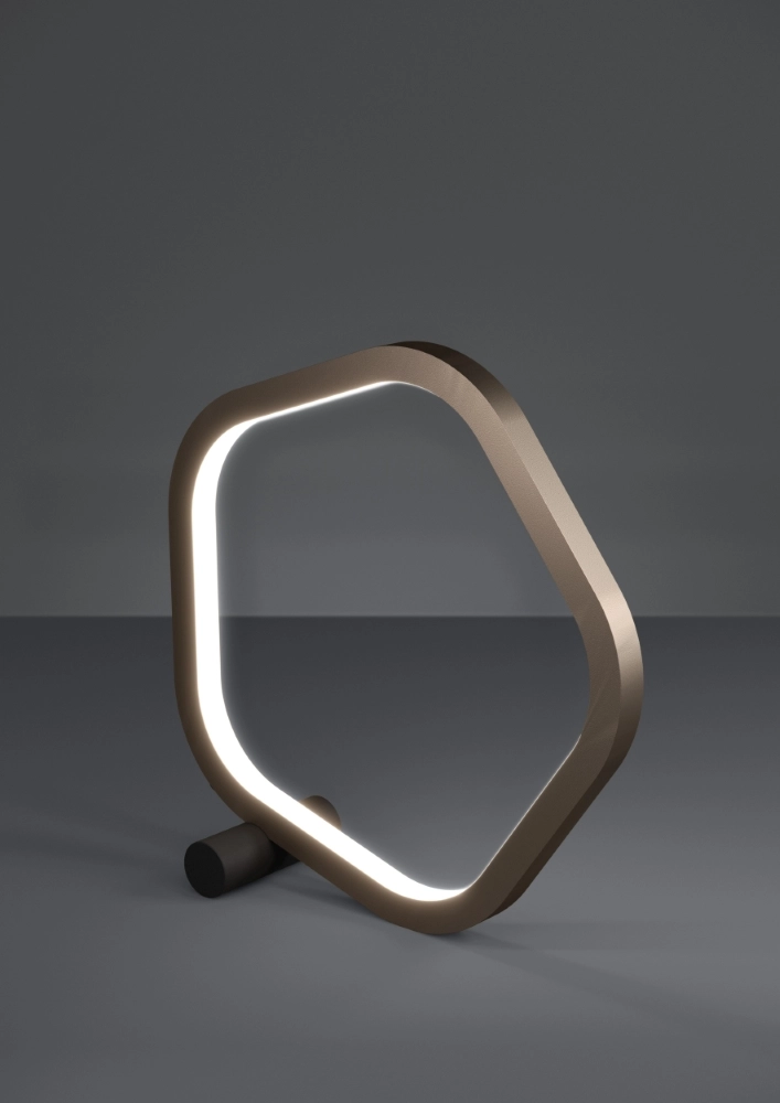 Unieke tafellamp Estrella zwart met bruin Stars of Light 9008606357765