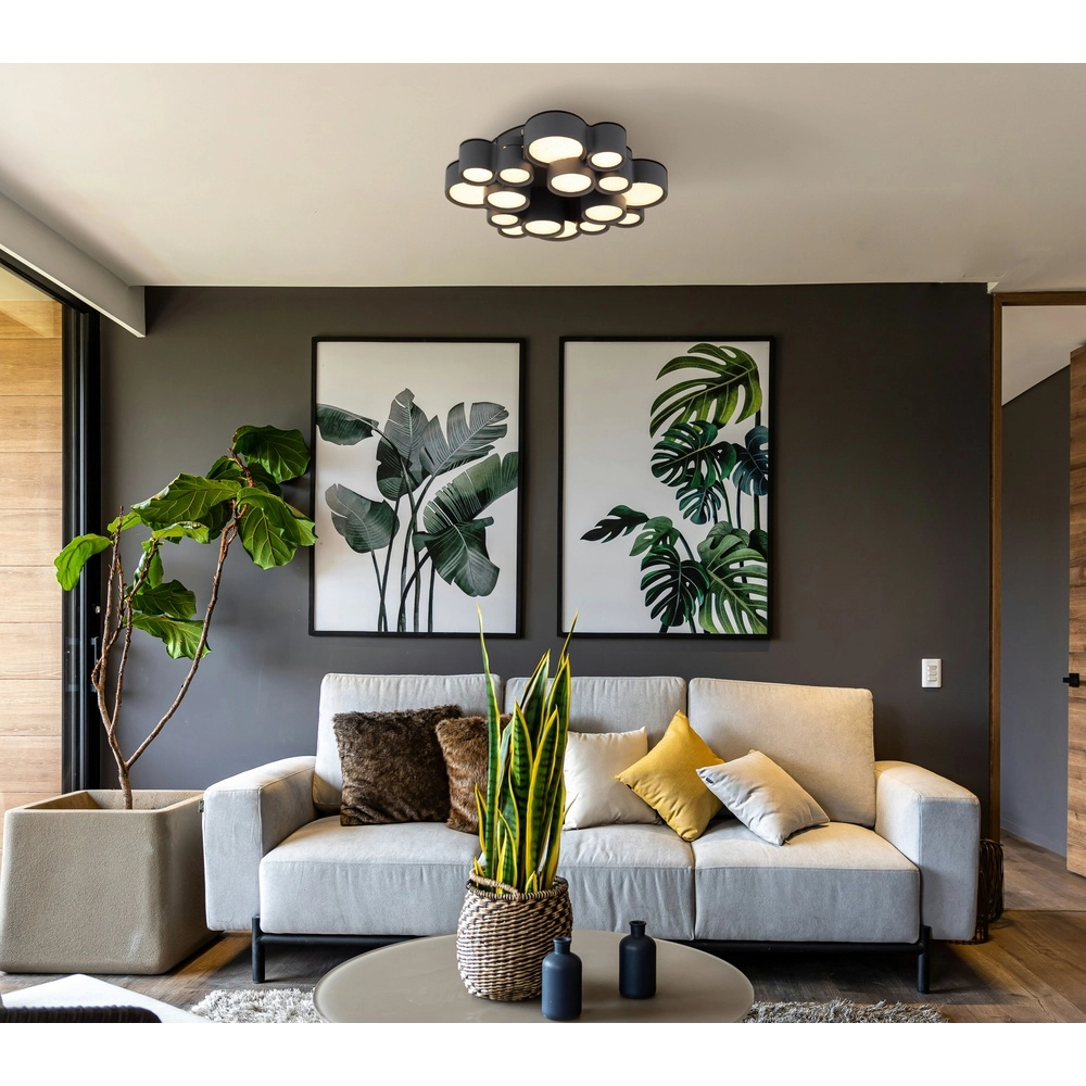 Design plafondlamp Darla zwart Globo 9007371589463