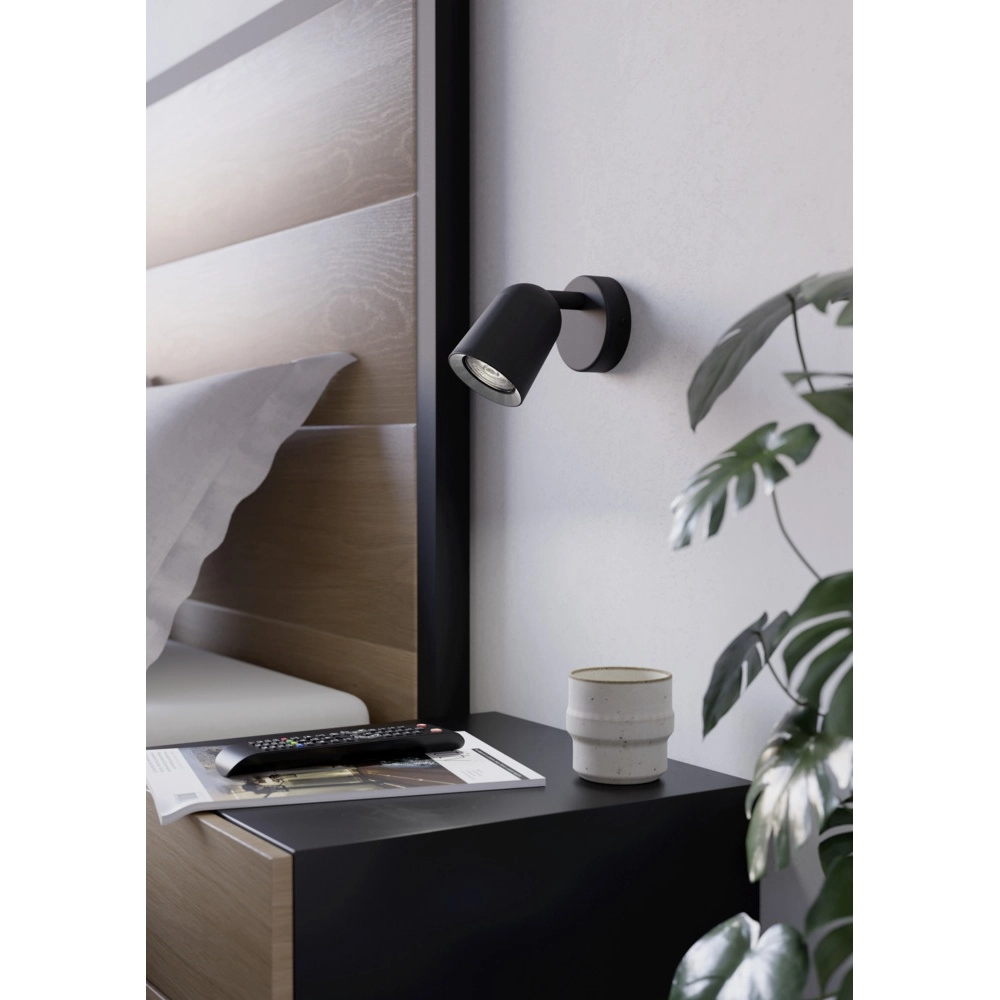 Opbouwspot Camaldoli zwart Eglo 9008606360437