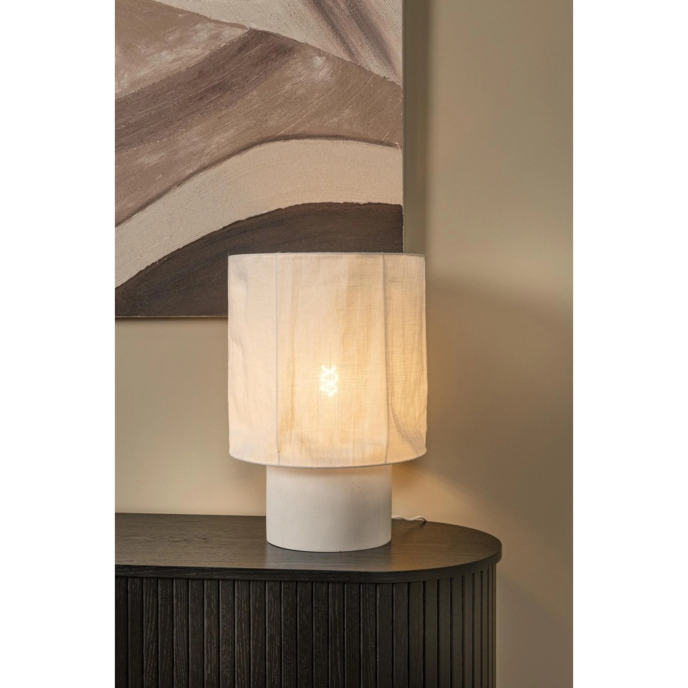 Tafellamp Tissaja Ø 35cm wit Lucide 5411212061621