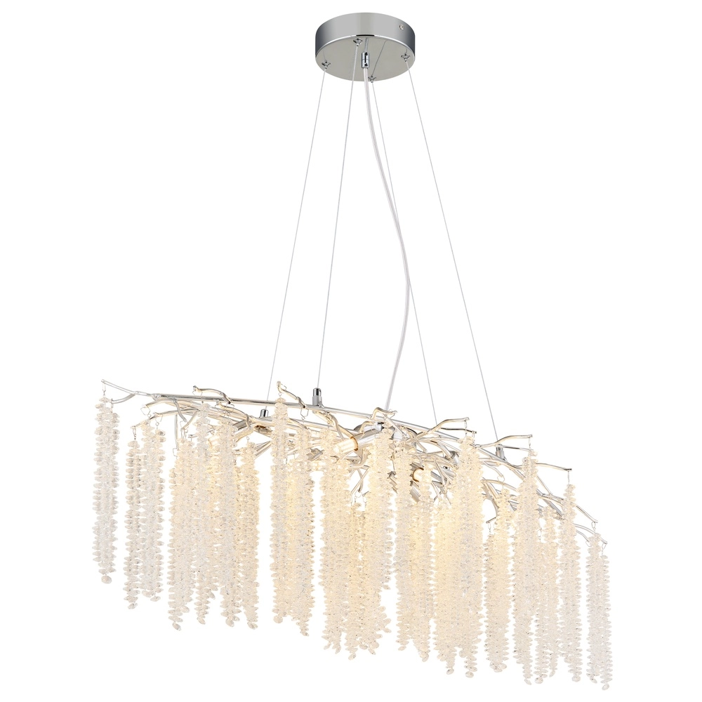 Hanglamp Laverne chroom ovaal