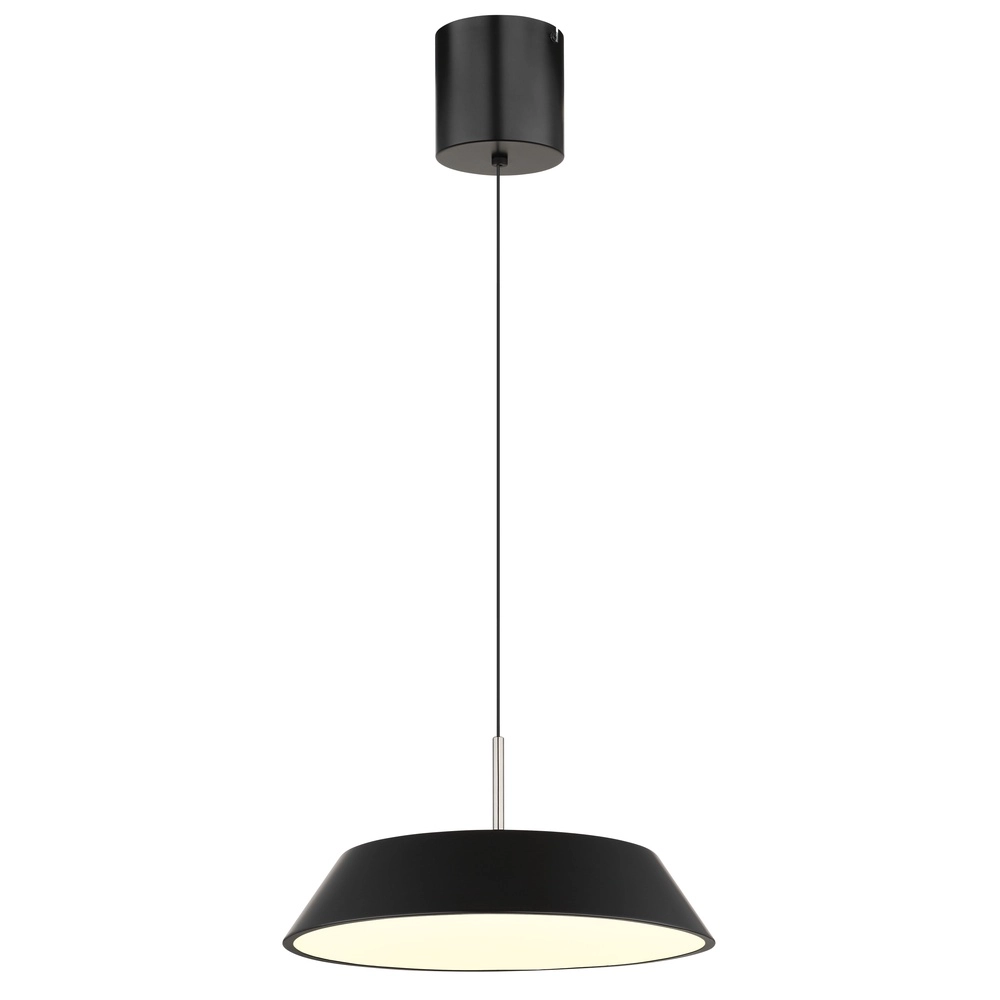 Strakke hanglamp Silena zwart Ø 40cm