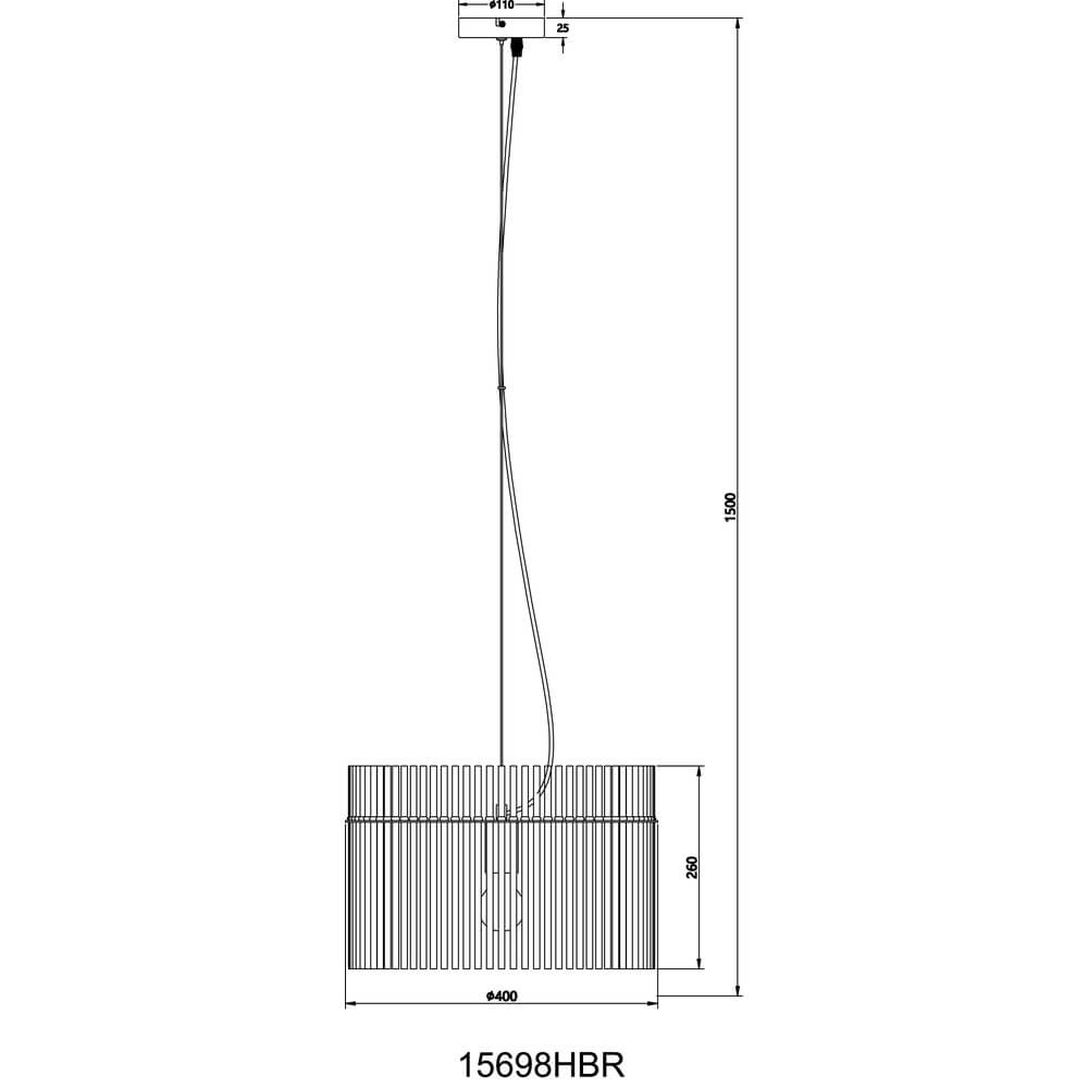 Zwarte hanglamp Gorley met rood glas Ø 40cm Globo 9007371462964