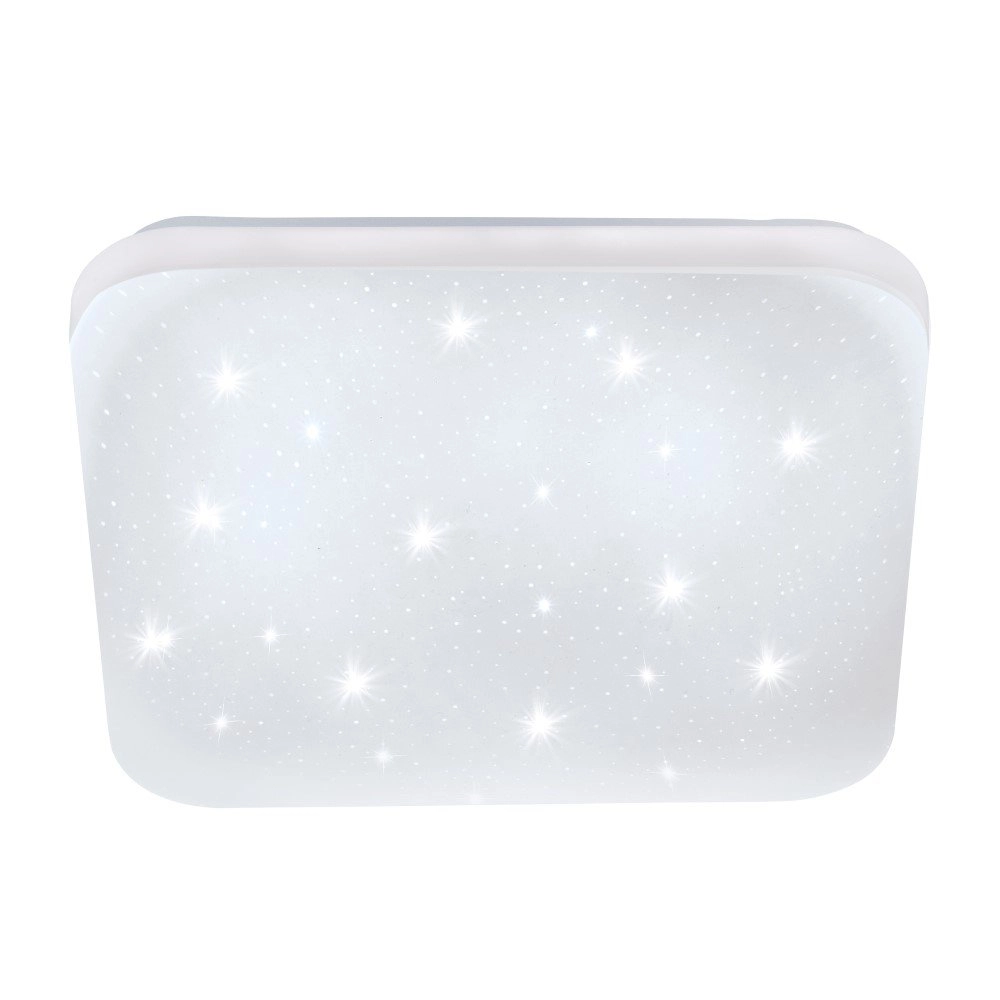 Vierkante plafondlamp Frania-S 43cm - 3000K stereffect wit Vierkante plafondlamp Frania-S 43cm - 3000K stereffect wit