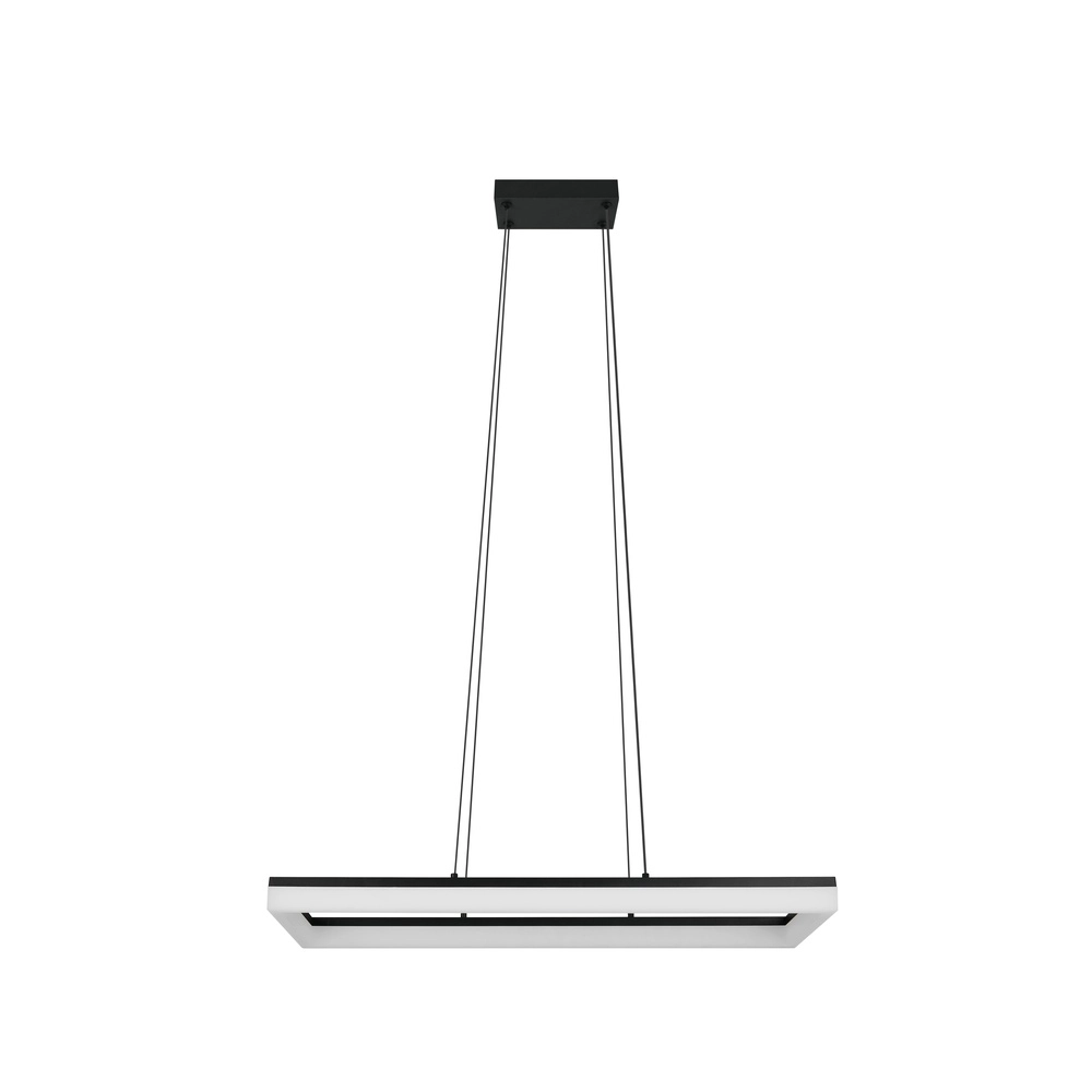 Strakke hanglamp Camino zwart Trio 4017807655766