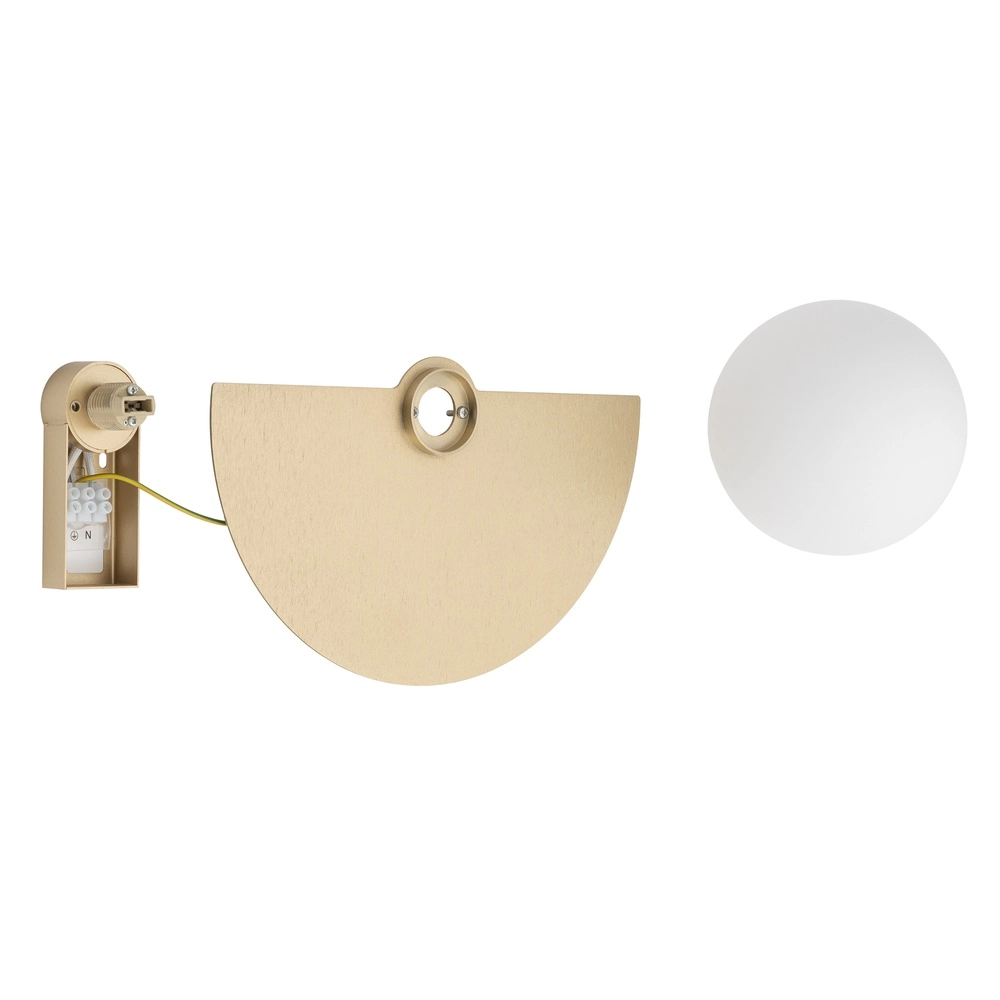 Design wandlamp half Saturn goud Lyora 5903139125987