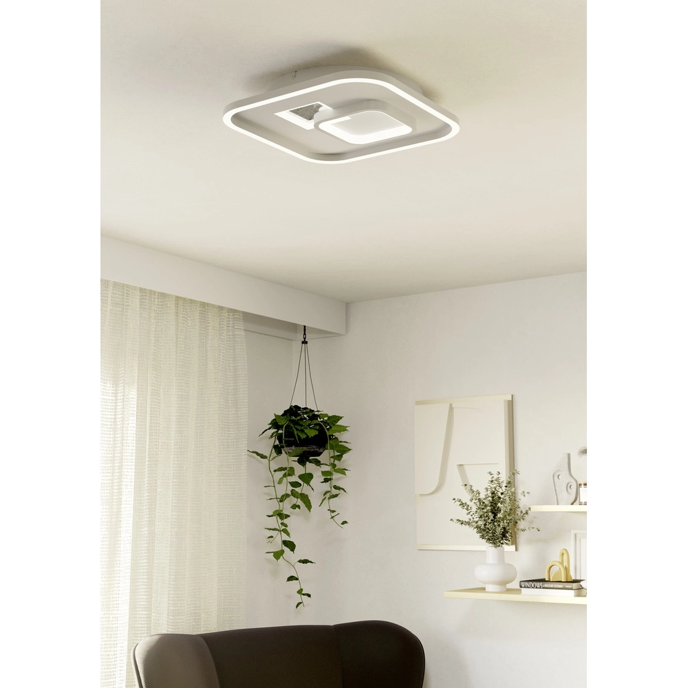 Design plafondlamp Tiriolo led - wit - 38x38cm Eglo 9008606316380