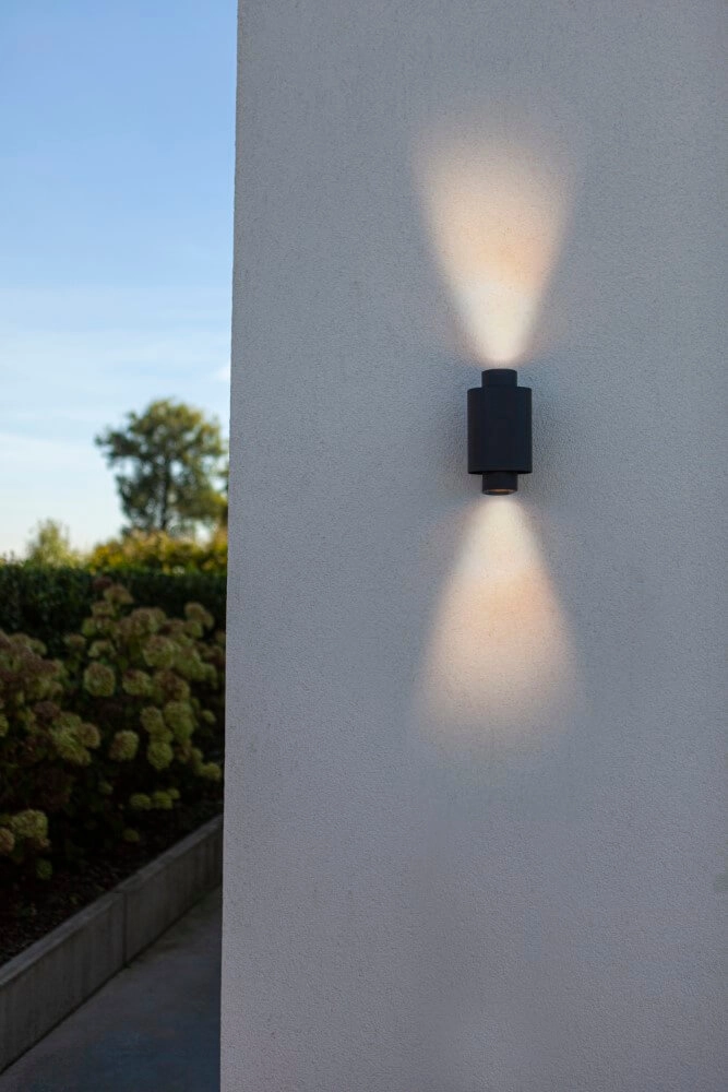 Wandspot Cypres up & down antraciet Lutec 6939412014876