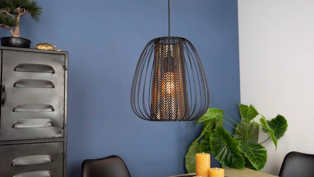 Hanglamp Curasao zwart met goud Eglo 9002759996611