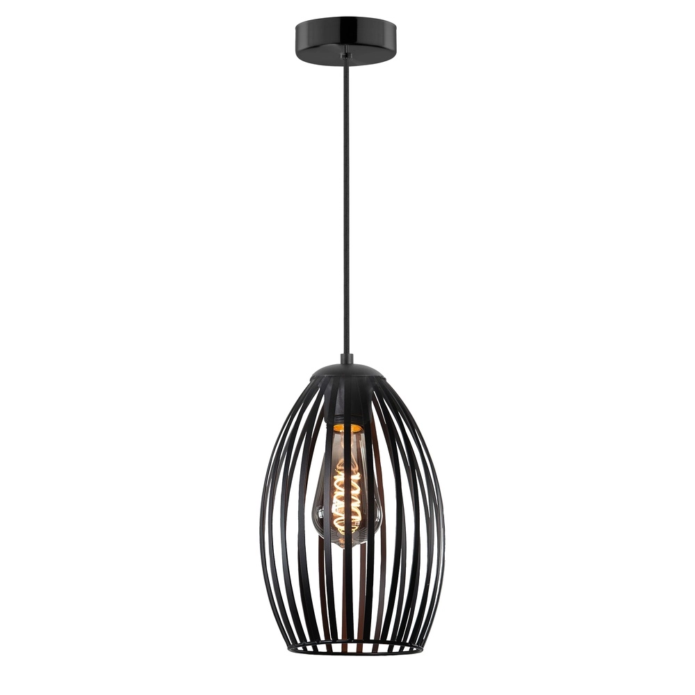 Hanglamp Gabbia zwart 1-lichts Hanglamp Gabbia zwart 1-lichts