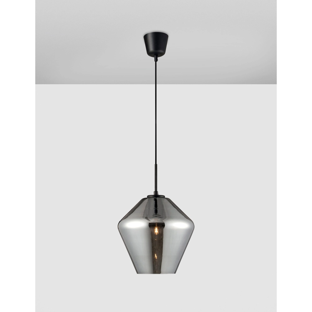Hanglamp Veiro chroom glas Ø 23 x 22cm
