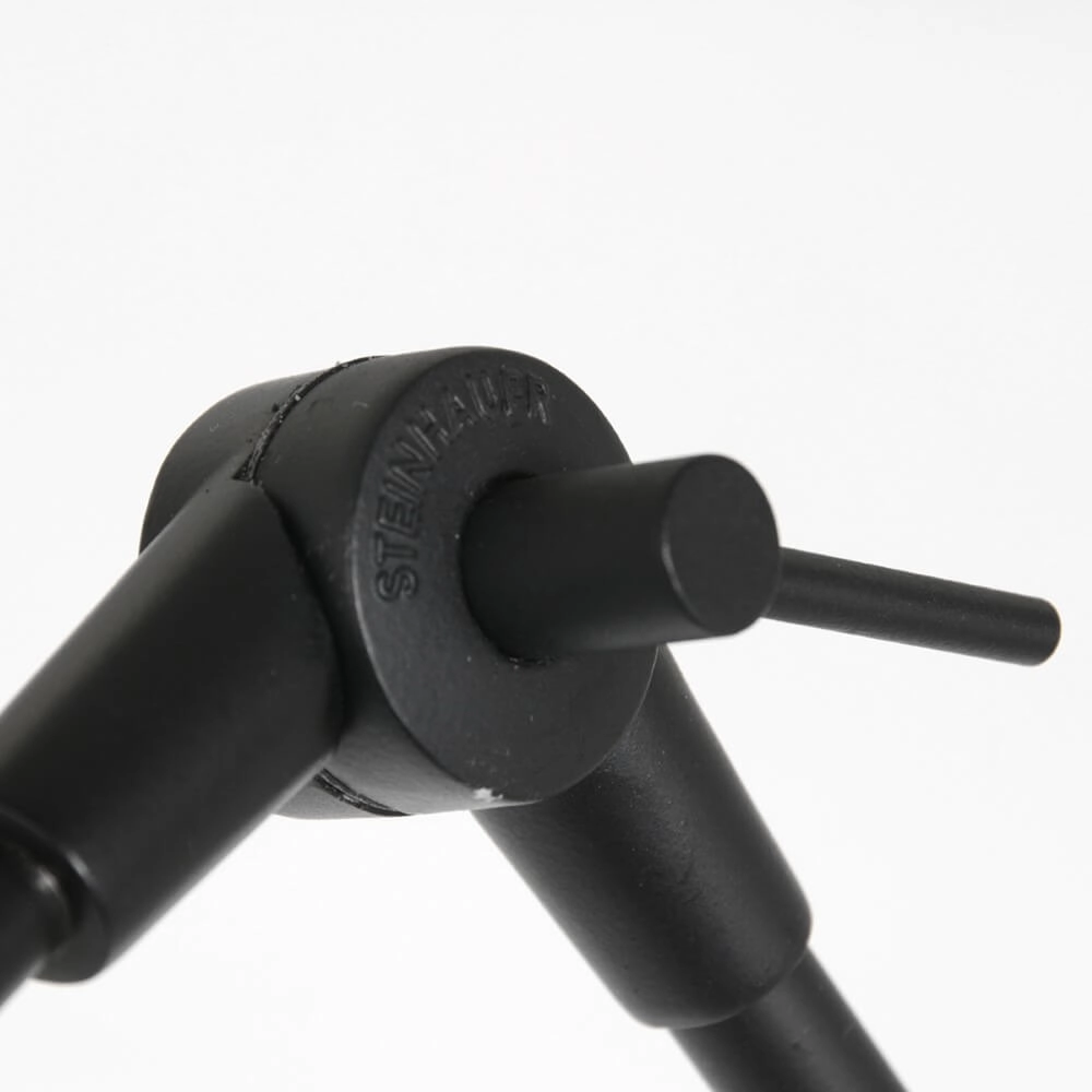 Zwarte vloerlamp Prestige Chic met blauwe kap Steinhauer 8712746147278