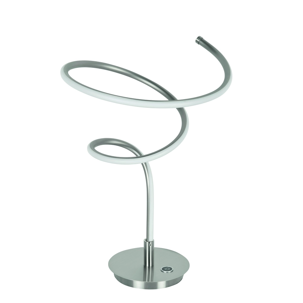 Design tafellamp Curle nikkel Ø 27cm