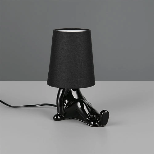 Tafellampje Huma zwart Trio 4017807682533