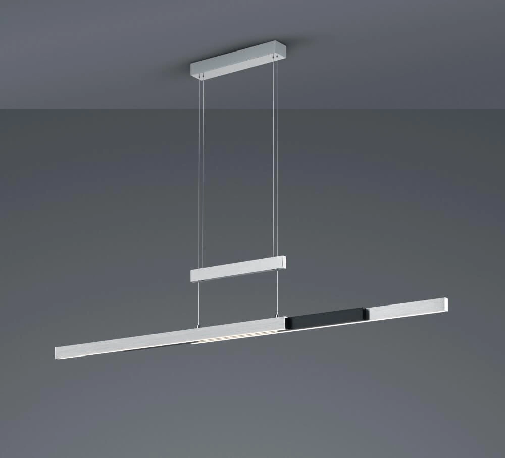 Hanglamp Trajan geborsteld metaal Trio 4017807504439